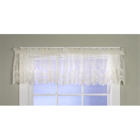 Commonwealth Home Fashions Mona Lisa Engineered Bridal Lace Window Panels, Shell 70011-430-006-15